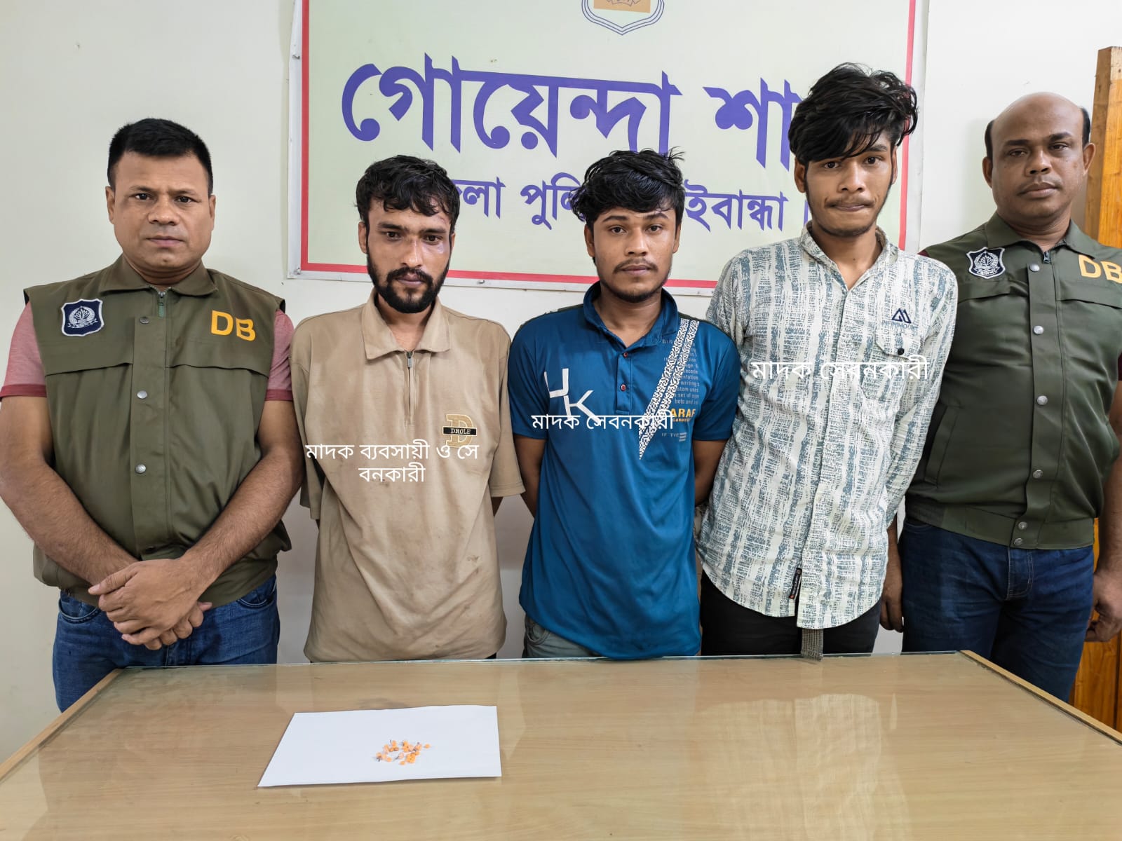 পলাশবাড়ীতে ডিবির অভিযানে ইয়াবাসহ তিনজন আটক
