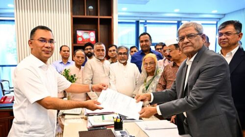 রাষ্ট্রপতি পদে মির্জা ফখরুলের মনোনয়নপত্র জমা