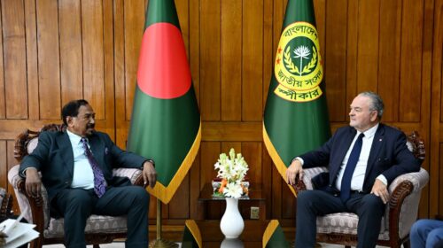 স্পিকারের সঙ্গে ফ্রান্সের সংসদীয় প্রতিনিধি দলের সৌজন্য সাক্ষাৎ