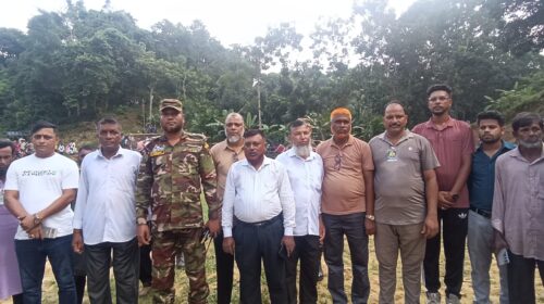 জমকালো আয়োজনে নানিয়ারচরের ঐতিহ্যবাহী ভাই ভাই ক্লাবের ফুটবল টুর্নামেন্টের উদ্বোধন