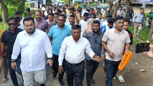পার্বত্য প্রতিমন্ত্রী ও রাঙামাটি জেলা পরিষদ চেয়ারম্যানকে নানিয়ারচর বিএনপির সংবর্ধনা