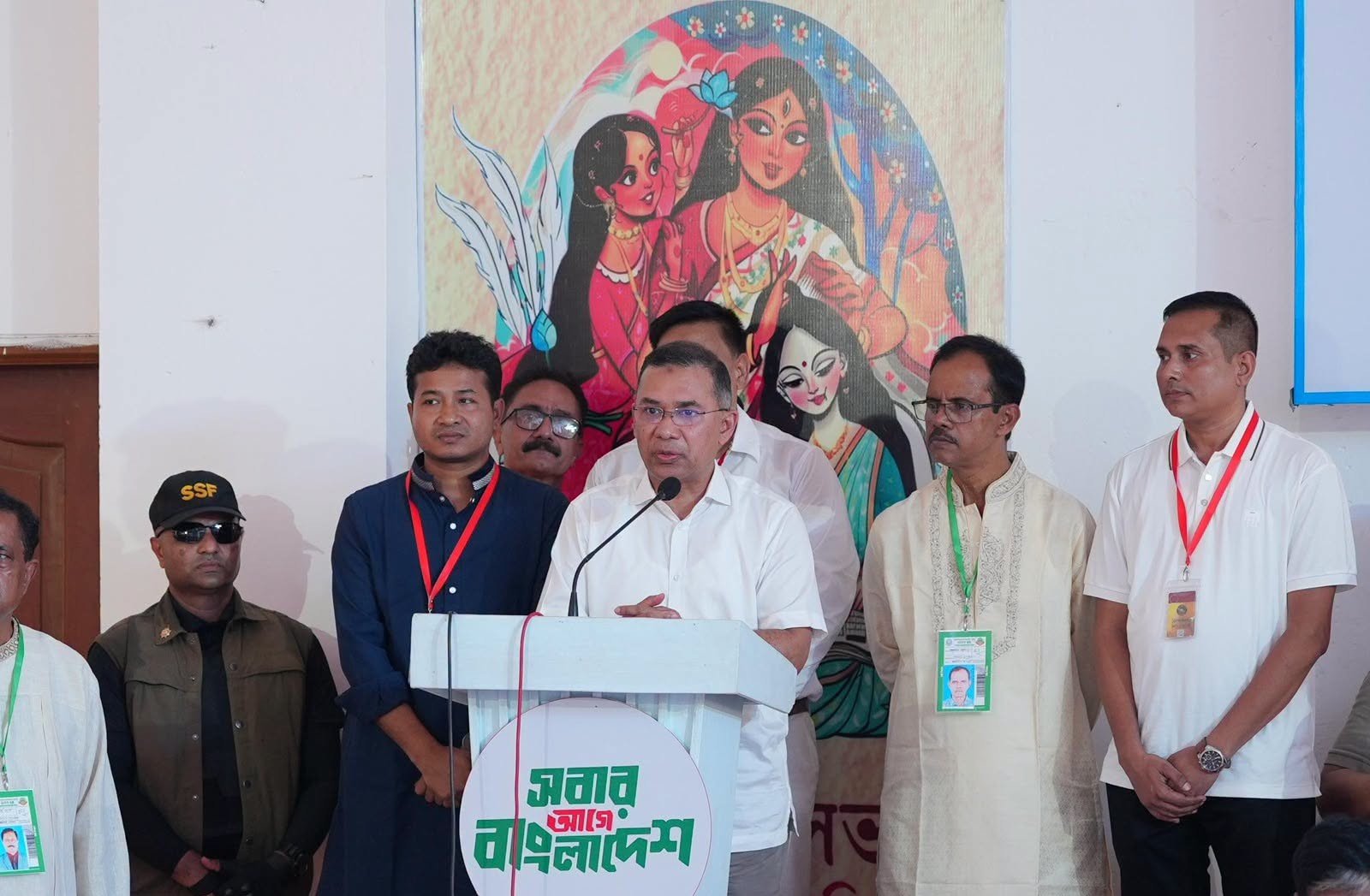 রংপুরে ধর্মসভা মন্দিরে তারেক রহমান, সব ধর্মের মানুষকে নিয়ে দেশ গড়ার আহ্বান